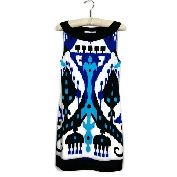 Maggy London Dresses & Skirts - Maggy London Sleeveless Ikat Sheath Dress Size 8